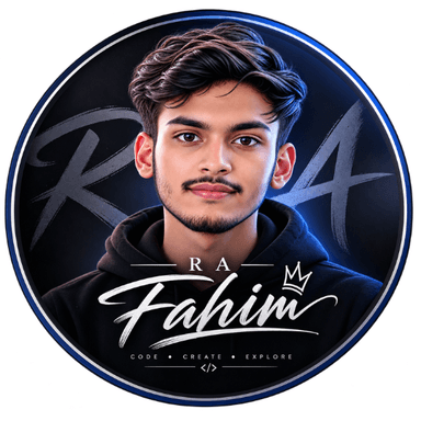 RA Fahim — Web Developer & Creator from Bangladesh