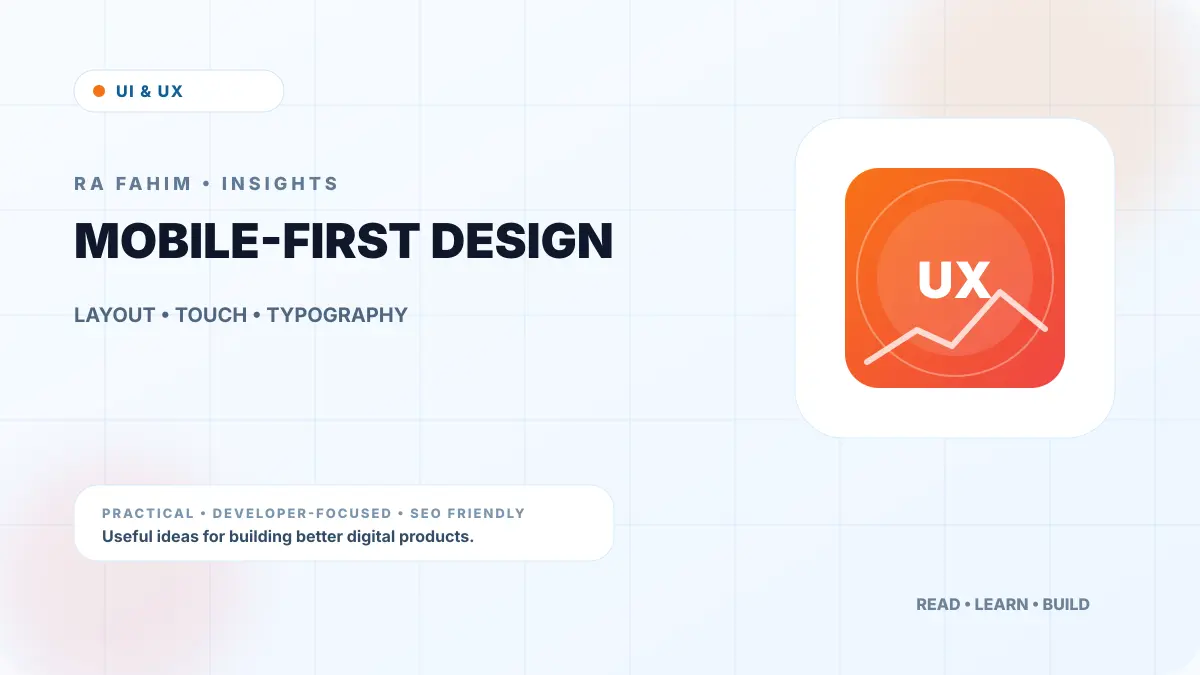 Mobile-First Responsive Design: Principles That Scale — RA Fahim Insights